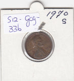 S12-G09-0336 Verenigde Staten 1 cent 1970 S KM# 201 VF Lincoln Cent