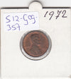 S12-G09-0357 Verenigde Staten 1 cent 1972  KM# 201 VF Lincoln Cent