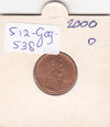 S12-G09-0538 Verenigde Staten 1 cent 2000 D KM# 201b UNC Lincoln Cent