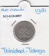 S12-G10-0097 Trinidad en Tobago 25 cent 1981   XF KM32