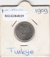 S12-G10-0119 Turkije-Ottoman Empire 10 para 1909   VF KM760