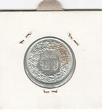 S12-G10-0141 Switzerland 1 franc 1957  XF/UNC KM# 24 zilver