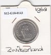 S12-G10-0143 Switzerland 1 franc 1968 B XF KM# 24a