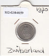 S12-G10-0159 Switzerland 1/2 franc 1970  VF KM# 23a