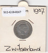 S12-G10-0167 Switzerland 10 rappen 1907  VF KM# 27