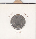 S12-G10-0173 Switzerland 10 rappen 1958  VF KM# 27