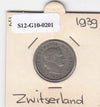 S12-G10-0201 Switzerland 20 rappen 1939  VF KM# 29a