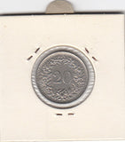 S12-G10-0209 Switzerland 20 rappen 1964  VF KM# 29a