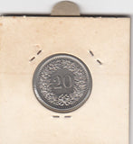 S12-G10-0218 Switzerland 20 rappen 1980  XF KM# 29a