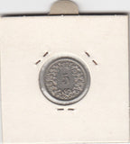 S12-G10-0230 Switzerland 5 rappen 1939  VF KM# 26b