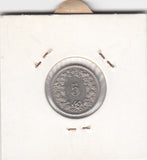 S12-G10-0239 Switzerland 5 rappen 1962  VF KM# 26