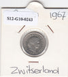 S12-G10-0243 Switzerland 5 rappen 1967  VF/XF KM# 26