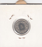 S12-G10-0243 Switzerland 5 rappen 1967  VF/XF KM# 26