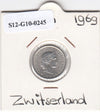 S12-G10-0245 Switzerland 5 rappen 1969  VF/XF KM# 26