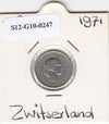 S12-G10-0247 Switzerland 5 rappen 1971  VF/XF KM# 26