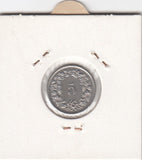 S12-G10-0250 Switzerland 5 rappen 1977  VF/XF KM# 26