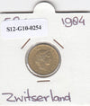S12-G10-0254 Switzerland 5 rappen 1984  VF/XF KM# 26c