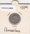 S12-G11-0049 Verenigde staten Dime 1974   VF KM195A