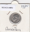 S12-G11-0051 Verenigde staten Dime 1975   XF KM195A