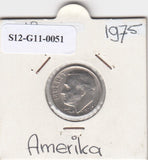 S12-G11-0051 Verenigde staten Dime 1975   XF KM195A