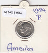 S12-G11-0062 Verenigde staten Dime 1984 P VF/XF KM195A