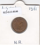 S12-G11-0146 Antillen 1 cent 1961  XF KM1