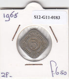 S12-G11-0183 Antillen 5 cent 1965  VF KM6