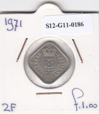 S12-G11-0186 Antillen 5 cent 1971  VF/XF KM13
