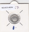 S12-G11-0194 Antillen 1/10 gulden 1957  VF KM3 zilver