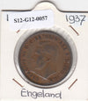 S12-G12-0057 Verenigd Koninkrijk 1 penny 1937  VF KM# 845