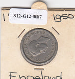 S12-G12-0087 Verenigd Koninkrijk 1 shilling 1950  VF KM# 877 Schotse crest, leeuw zittend met het gezicht op de kruin