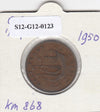 S12-G12-0123 Verenigd Koninkrijk ½ penny 1950  VF KM# 868