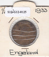 S12-G12-0125 Verenigd Koninkrijk ½ penny 1933  VF KM# 837