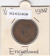 S12-G12-0130 Verenigd Koninkrijk ½ penny 1938  VF KM# 844