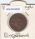 S12-G12-0133 Verenigd Koninkrijk ½ penny 1941  VF KM# 844