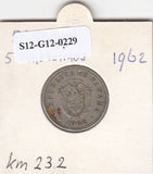 S12-G12-0229 Panama 5 centesimos 1962  VF KM23