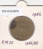 S12-G12-0274 Ierland 20 pence 1986  FI KM25