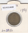 S12-G12-0338 Oostenrijk 1 shilling 1959  VF KM2886