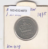 S12-G12-0373 Noorwegen 1 krone 1975  VF+ KM419