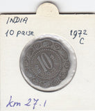 S12-G12-0462 India 10 paise 1972 C VF KM27.1