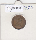 S12-G13-0048 Verenigd Koninkrijk 1 new penny 1975  VF KM# 915