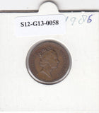 S12-G13-0058 Verenigd Koninkrijk 1 penny 1986  VF KM# 935