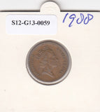 S12-G13-0059 Verenigd Koninkrijk 1 penny 1988  VF KM# 935
