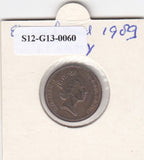 S12-G13-0060 Verenigd Koninkrijk 1 penny 1989  VF KM# 935