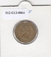 S12-G13-0064 Verenigd Koninkrijk 3 pence 1955  VF KM# 900