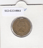 S12-G13-0064 Verenigd Koninkrijk 3 pence 1955  VF KM# 900