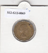 S12-G13-0069 Verenigd Koninkrijk 3 pence 1960  VF KM# 900