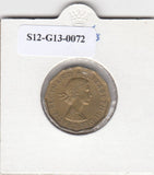 S12-G13-0072 Verenigd Koninkrijk 3 pence 1963  VF KM# 900