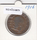 S12-G13-0079 Verenigd Koninkrijk 1 penny 1916  VF KM# 810