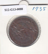 S12-G13-0088 Verenigd Koninkrijk 1 penny 1935  VF KM# 838